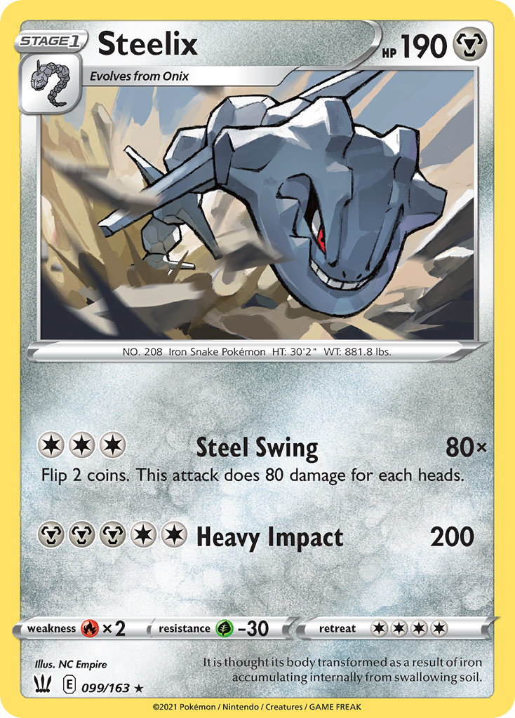 Battle Styles Holo Steelix #99/163